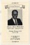 Thumbnail image of item number 1 in: '[Funeral Program for Alonzo Richardson, February 3, 2000]'.