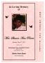 Thumbnail image of item number 1 in: '[Funeral Program for Sharon Ann Rivers, May 17, 2010]'.