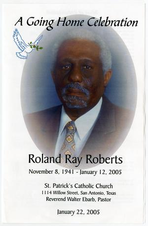 Primary view of object titled '[Funeral Program for Roland Ray Roberts, January 22, 2005]'.