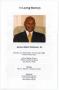 Pamphlet: [Funeral Program for James Albert Robinson, Sr., July 26, 2008]