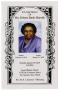 Primary view of [Funeral Program for Roberta Banks Skipwith, January 29, 2005]