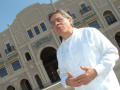 Photograph: [Jose Legaspi standing in front of Fort Worth Mercado]