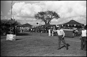 Primary view of object titled '[Bocce Ball at the Texas Folklife Festival]'.