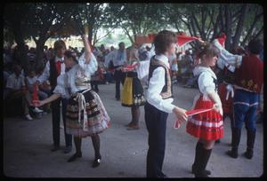 Primary view of object titled '[Czech-Moravian Beseda Dancers Performing at the Texas Folklife Festival]'.