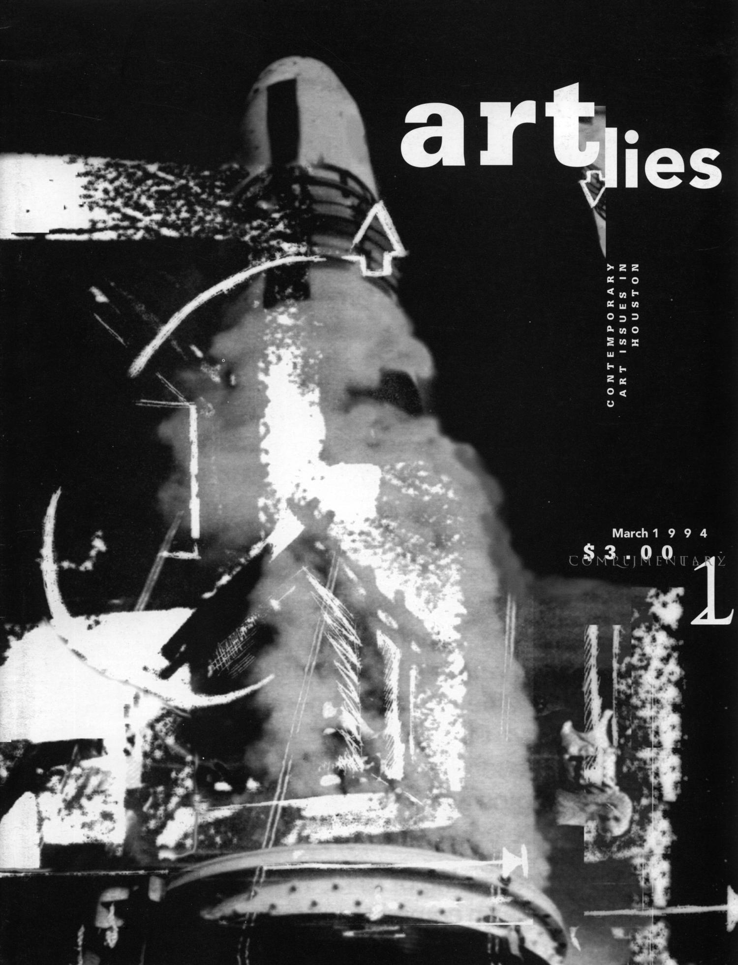 Art Lies, Volume 1, March 1994
                                                
                                                    Front Cover
                                                