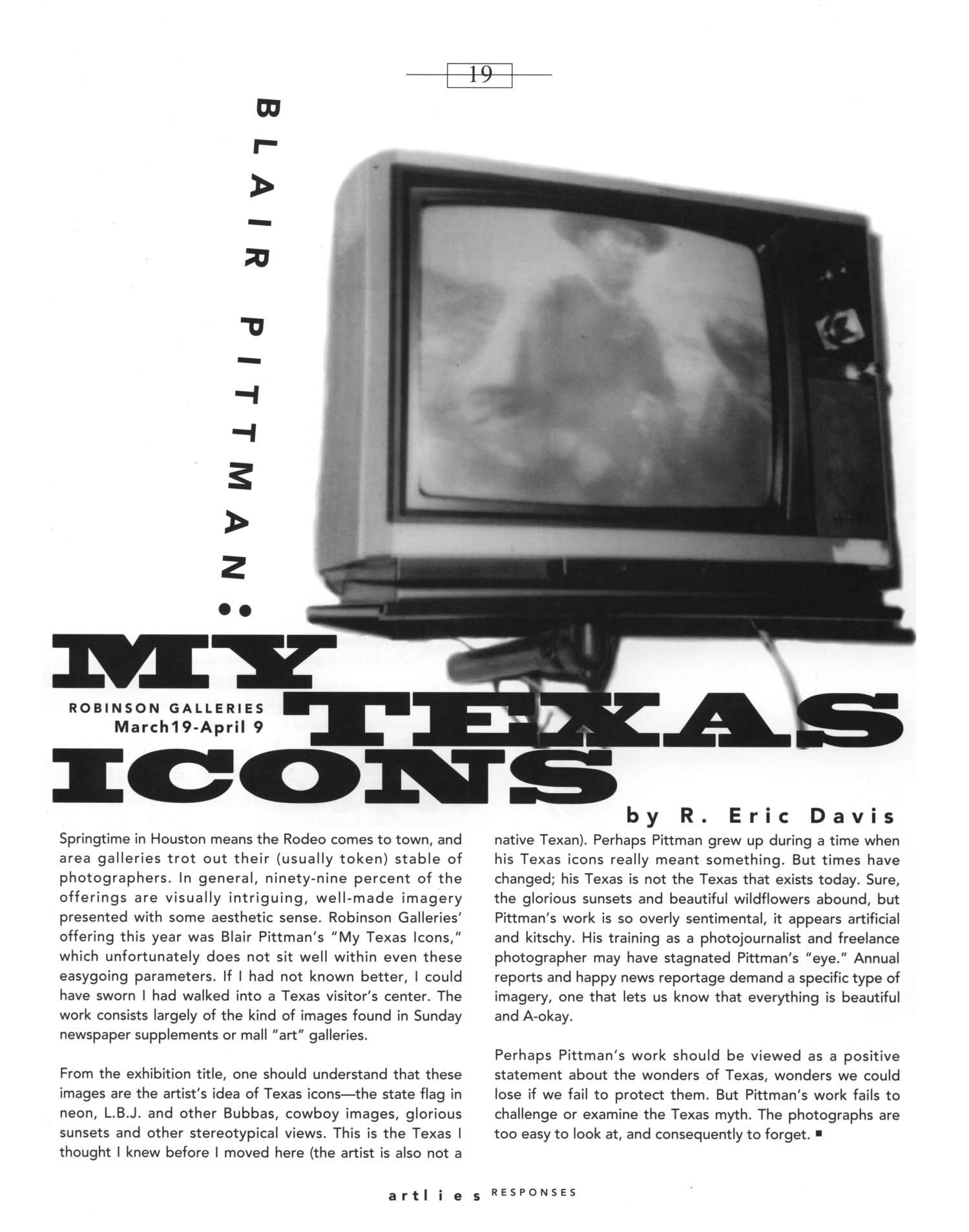 Art Lies, Volume 2, May-June 1994
                                                
                                                    19
                                                