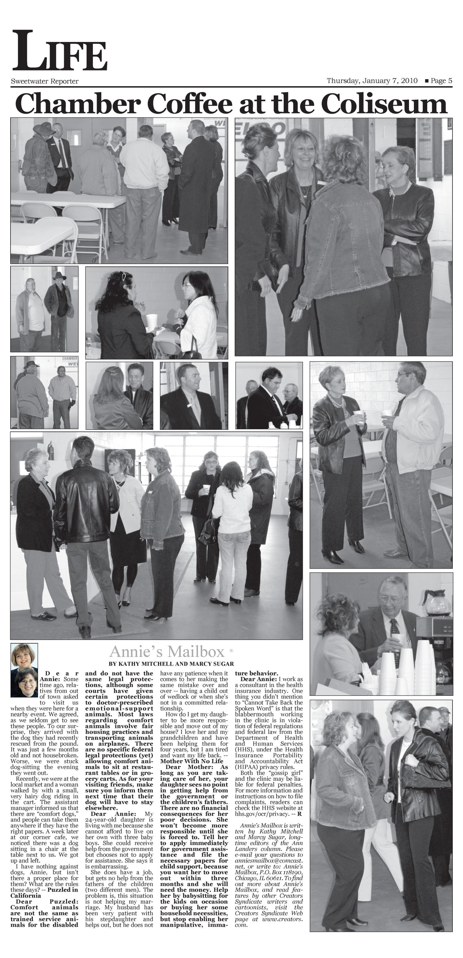 Sweetwater Reporter (Sweetwater, Tex.), Vol. 112, No. 045, Ed. 1 Thursday, January 7, 2010
                                                
                                                    [Sequence #]: 5 of 10
                                                