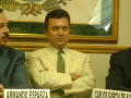 Photograph: [Carlos Garcia de Alba sitting at a meeting]