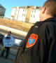 Primary view of [Police officer and protester]