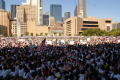 Photograph: [Large Crowd of Immigration Protesters Gather in Downtown Dallas]