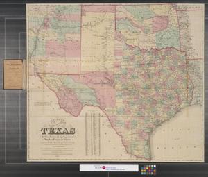 Primary view of object titled 'Colton's New Map of the State of Texas: The Indian Territory and Adjoining Portions of New Mexico, Louisiana and Arkansas.'.