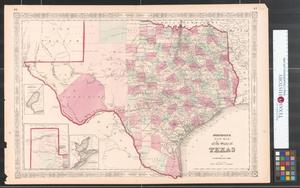 Primary view of object titled 'Johnson's new map of the state of Texas.'.