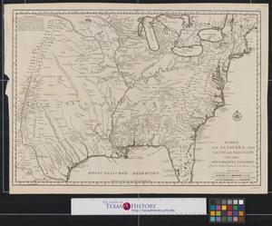 Primary view of Karte von Luisiana: dem laufe des Mississipi und den benachbarten laendern.