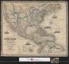 Map: Map of the United States, Canada, Mexico and the West Indies with Cen…