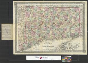 Primary view of object titled 'Colton's new township map of the state of Connecticut'.