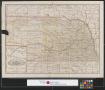 Map: Railroad and county map of Nebraska.