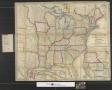 Thumbnail image of item number 1 in: 'A new map of the United States : upon which are delineated its vast works of internal communication, routes across the continent &c. showing also Canada and the island of Cuba.'.