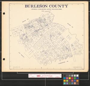 Primary view of object titled 'Burleson County.'.