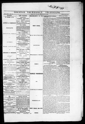 Primary view of object titled 'Houston Tri-Weekly Telegraph (Houston, Tex.), Vol. 31, No. 119, Ed. 1 Friday, December 8, 1865'.