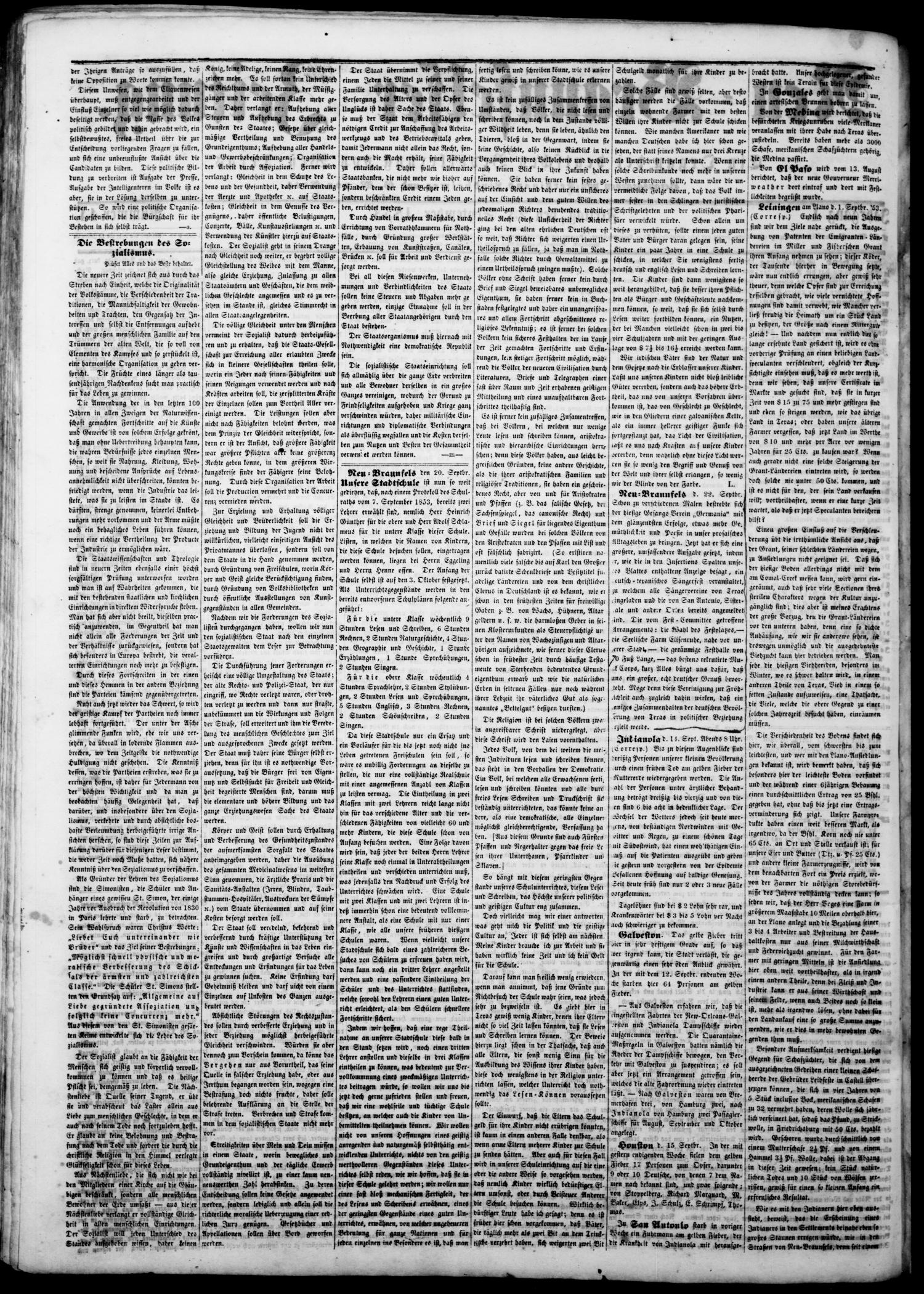 Neu-Braunfelser Zeitung (New Braunfels, Tex.), Vol. 1, No. 44, Ed. 1 Friday, September 23, 1853
                                                
                                                    [Sequence #]: 2 of 4
                                                