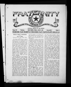 Fraternity (Fort Worth, Tex.), Vol. 14, No. 8, Ed. 1 Sunday, August 1, 1915