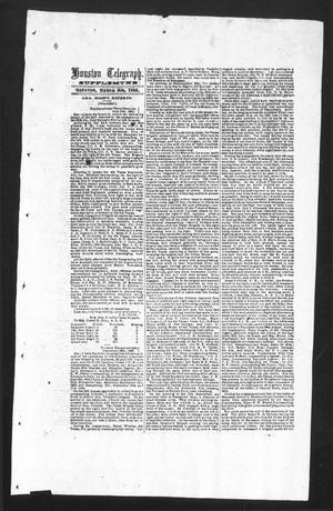 Primary view of object titled 'Houston Telegraph (Houston, Tex.), Ed. 1 Monday, March 9, 1863'.
