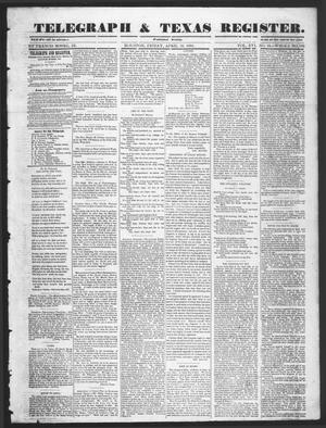 Primary view of object titled 'Telegraph & Texas Register (Houston, Tex.), Vol. 16, No. 16, Ed. 1 Friday, April 18, 1851'.