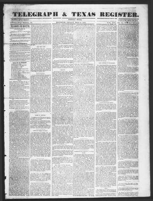 Primary view of object titled 'Telegraph & Texas Register (Houston, Tex.), Vol. 16, No. 18, Ed. 1 Friday, May 2, 1851'.