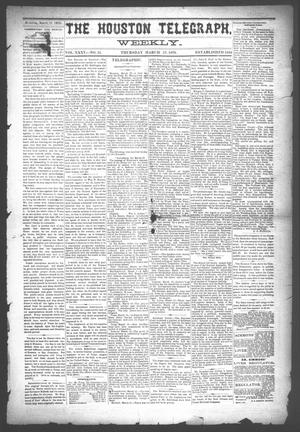 Primary view of object titled 'The Houston Telegraph (Houston, Tex.), Vol. 35, No. 51, Ed. 1 Thursday, March 17, 1870'.