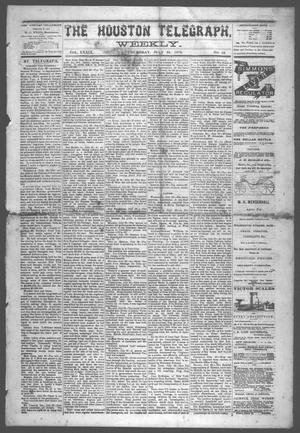 Primary view of object titled 'The Houston Telegraph (Houston, Tex.), Vol. 39, No. 12, Ed. 1 Thursday, July 24, 1873'.