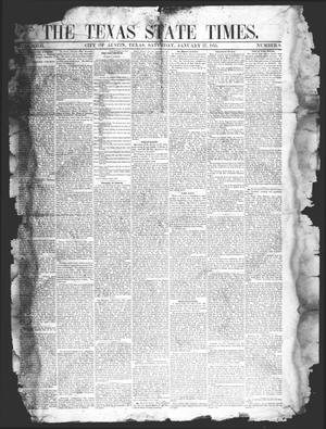 Primary view of object titled 'The Texas State Times (Austin, Tex.), Vol. 2, No. 8, Ed. 1 Saturday, January 27, 1855'.