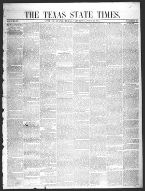 Primary view of object titled 'The Texas State Times (Austin, Tex.), Vol. 2, No. 29, Ed. 1 Saturday, June 23, 1855'.