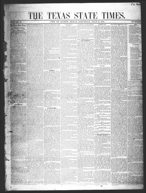 Primary view of object titled 'The Texas State Times (Austin, Tex.), Vol. 2, No. 33, Ed. 1 Saturday, July 21, 1855'.