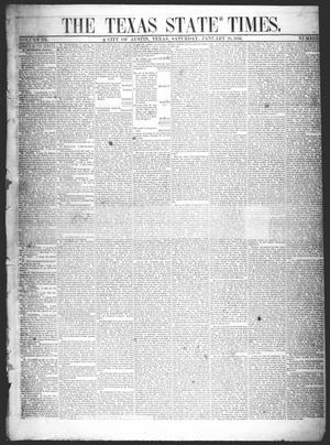Primary view of object titled 'The Texas State Times (Austin, Tex.), Vol. 3, No. 7, Ed. 1 Saturday, January 26, 1856'.