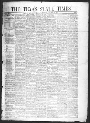 Primary view of object titled 'The Texas State Times (Austin, Tex.), Vol. 4, No. 11, Ed. 1 Saturday, March 21, 1857'.