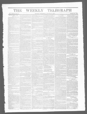 Primary view of object titled 'The Weekly Telegraph (Houston, Tex.), Vol. 28, No. 45, Ed. 1 Wednesday, January 21, 1863'.
