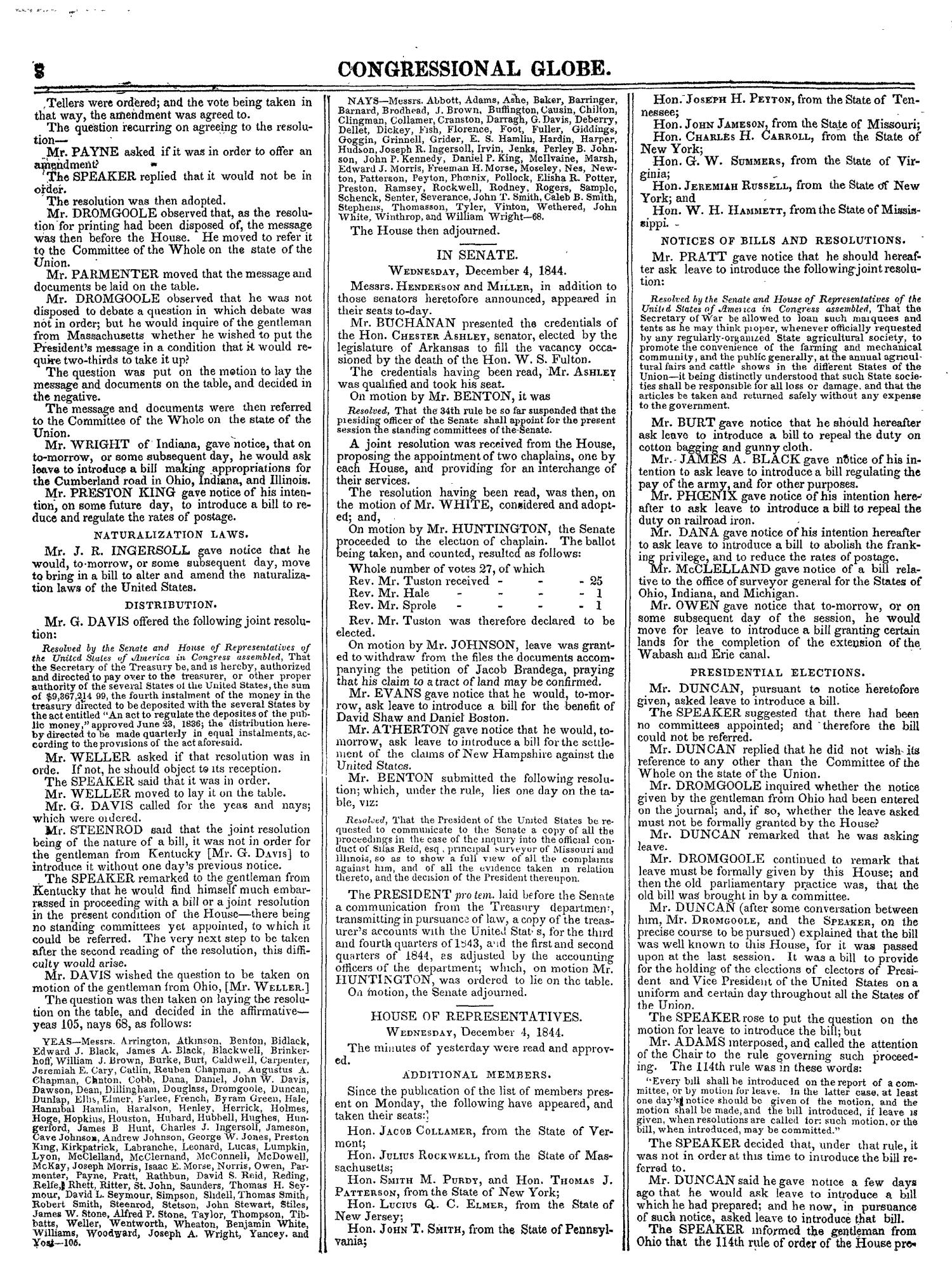 The Congressional Globe, Volume 14: Twenty-Eighth Congress, Second Session
                                                
                                                    8
                                                