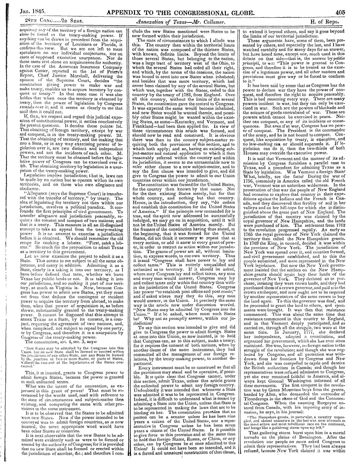 The Congressional Globe, Volume 14: Twenty-Eighth Congress, Second Session
                                                
                                                    405
                                                