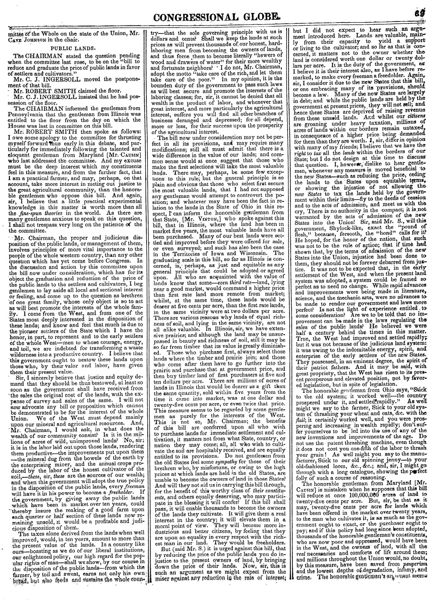 The Congressional Globe, Volume 14: Twenty-Eighth Congress, Second Session
                                                
                                                    69
                                                