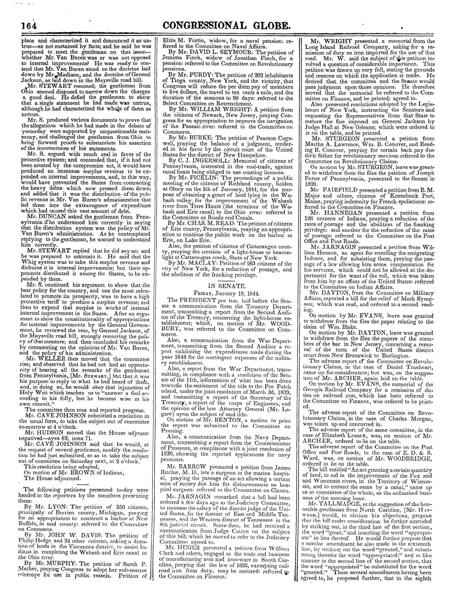 The Congressional Globe, Volume 13, Part 1: Twenty-Eighth Congress, First Session
                                                
                                                    164
                                                