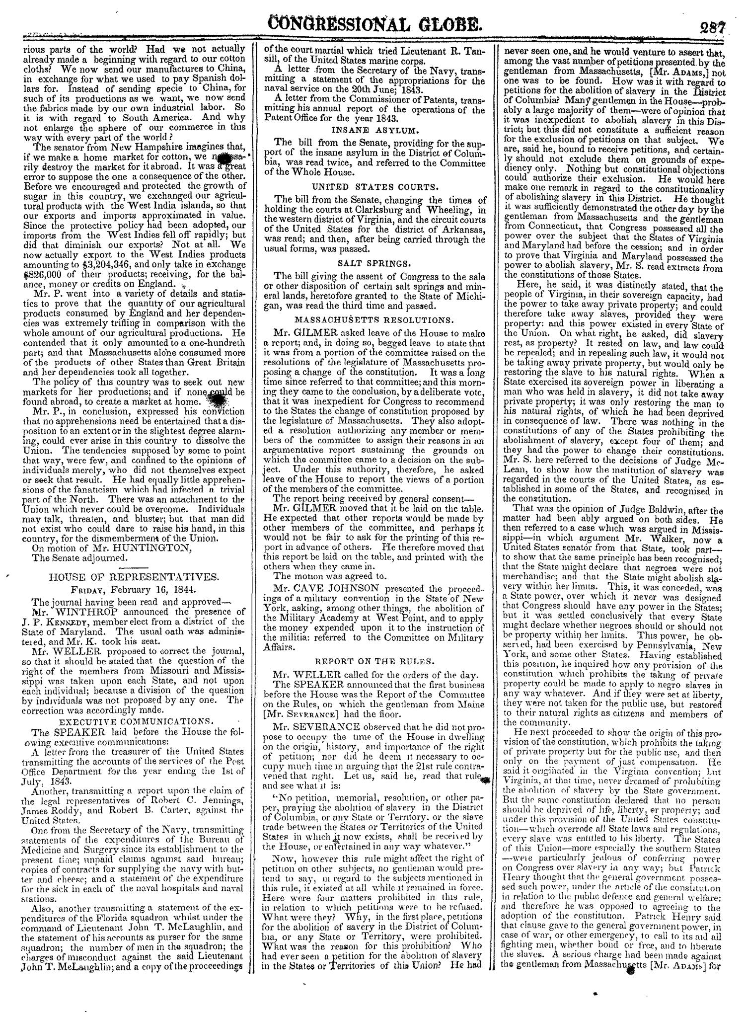 The Congressional Globe, Volume 13, Part 1: Twenty-Eighth Congress, First Session
                                                
                                                    287
                                                