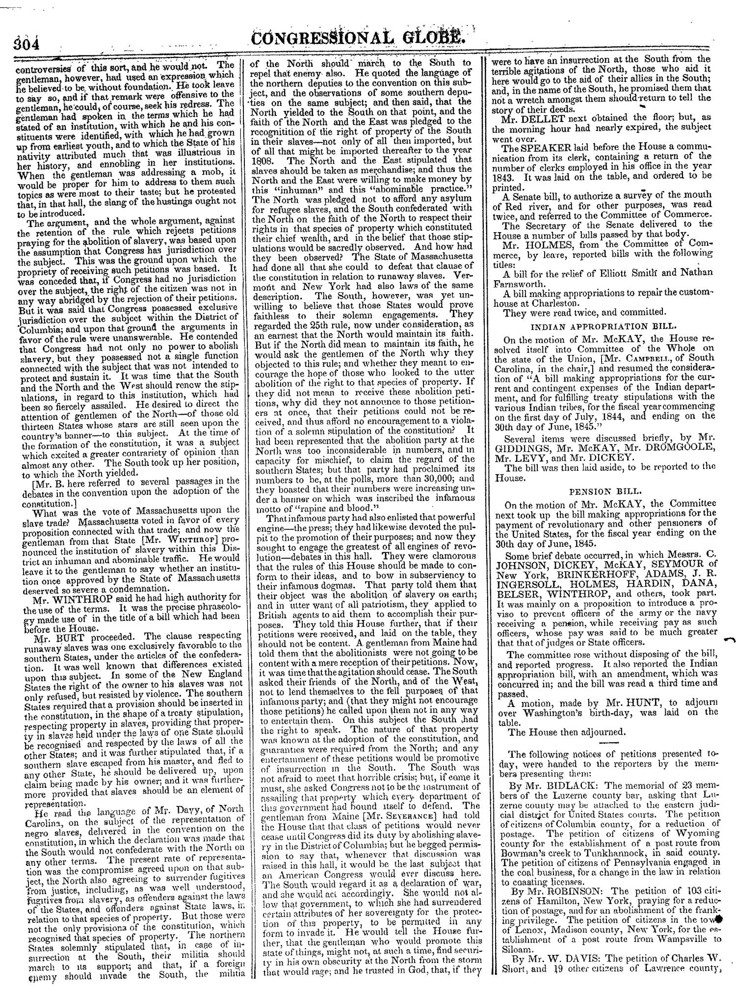 The Congressional Globe, Volume 13, Part 1: Twenty-Eighth Congress, First Session
                                                
                                                    304
                                                