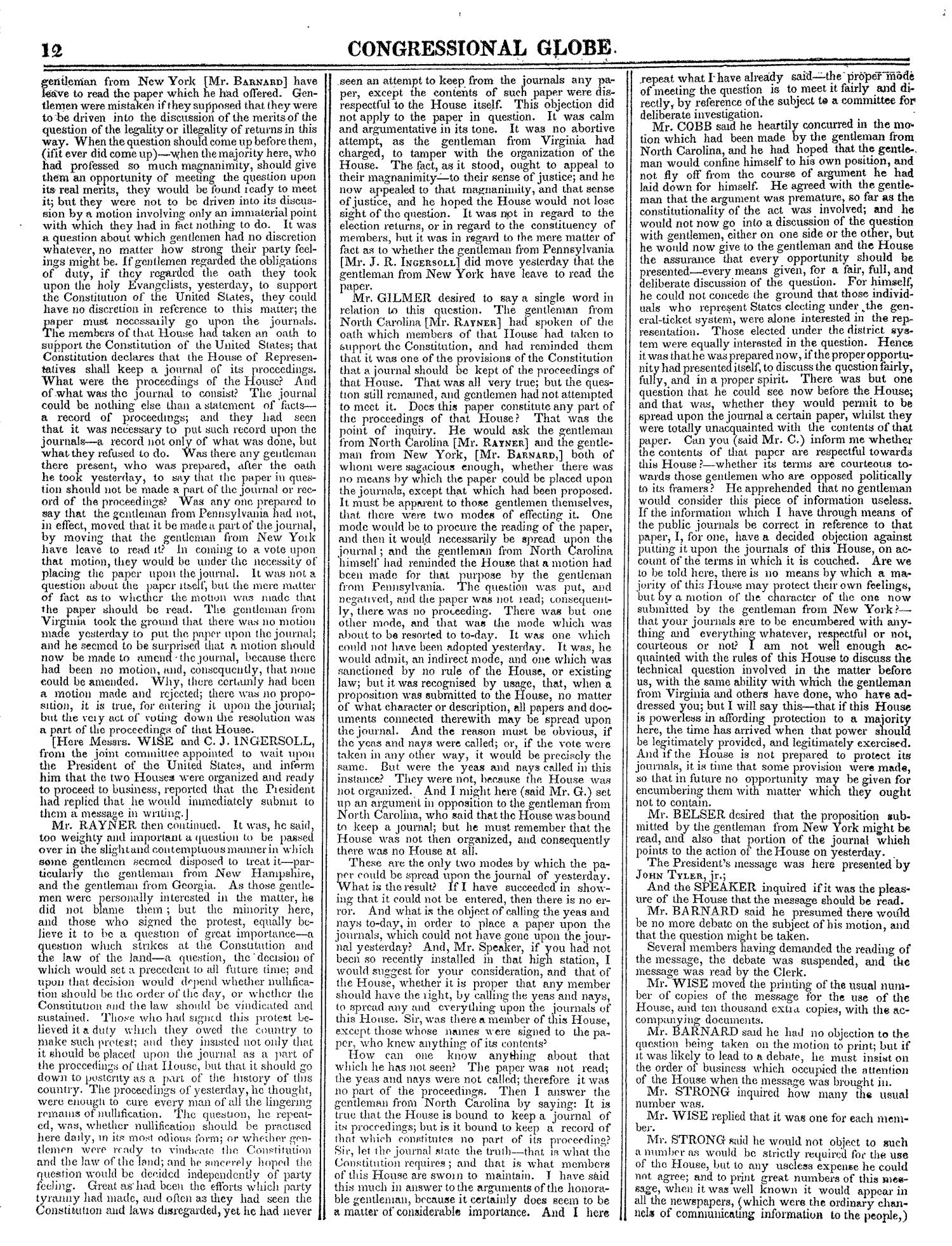 The Congressional Globe, Volume 13, Part 1: Twenty-Eighth Congress, First Session
                                                
                                                    12
                                                