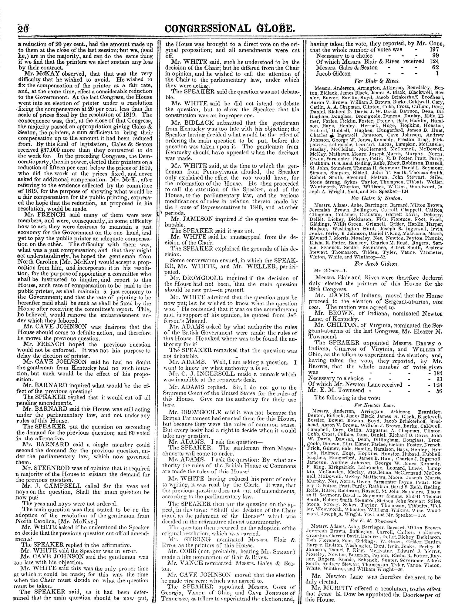 The Congressional Globe, Volume 13, Part 1: Twenty-Eighth Congress, First Session
                                                
                                                    20
                                                