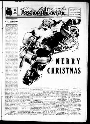 Primary view of object titled 'Bastrop Advertiser (Bastrop, Tex.), Vol. 86, No. 40, Ed. 1 Thursday, December 21, 1939'.