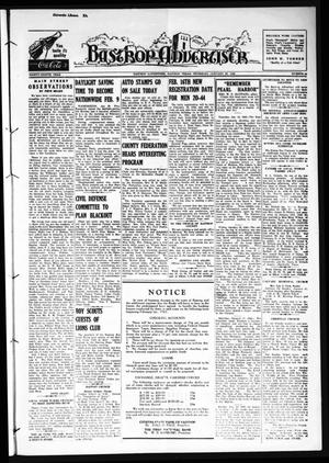 Primary view of object titled 'Bastrop Advertiser (Bastrop, Tex.), Vol. 88, No. 44, Ed. 1 Thursday, January 22, 1942'.