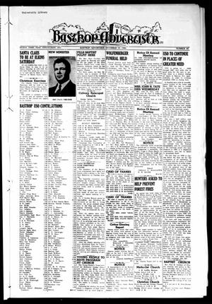 Primary view of object titled 'Bastrop Advertiser (Bastrop, Tex.), Vol. 93, No. 40, Ed. 1 Thursday, December 19, 1946'.