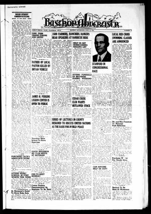 Primary view of object titled 'Bastrop Advertiser (Bastrop, Tex.), Vol. 96, No. 15, Ed. 1 Thursday, June 10, 1948'.