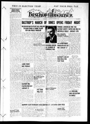 Primary view of object titled 'Bastrop Advertiser (Bastrop, Tex.), Vol. 97, No. 47, Ed. 1 Thursday, January 19, 1950'.