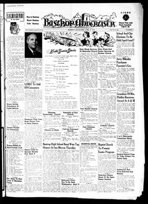 Primary view of object titled 'Bastrop Advertiser (Bastrop, Tex.), Vol. 101, No. 5, Ed. 1 Thursday, April 2, 1953'.